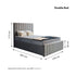 Tall Ottoman Storage Bed Frame FREE DELIVERY