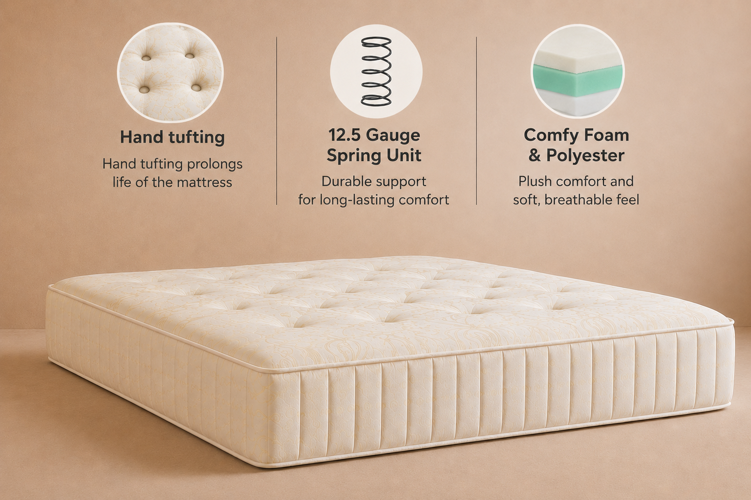 Kensington Ottoman Storage Bed Frame - Optional Mattress