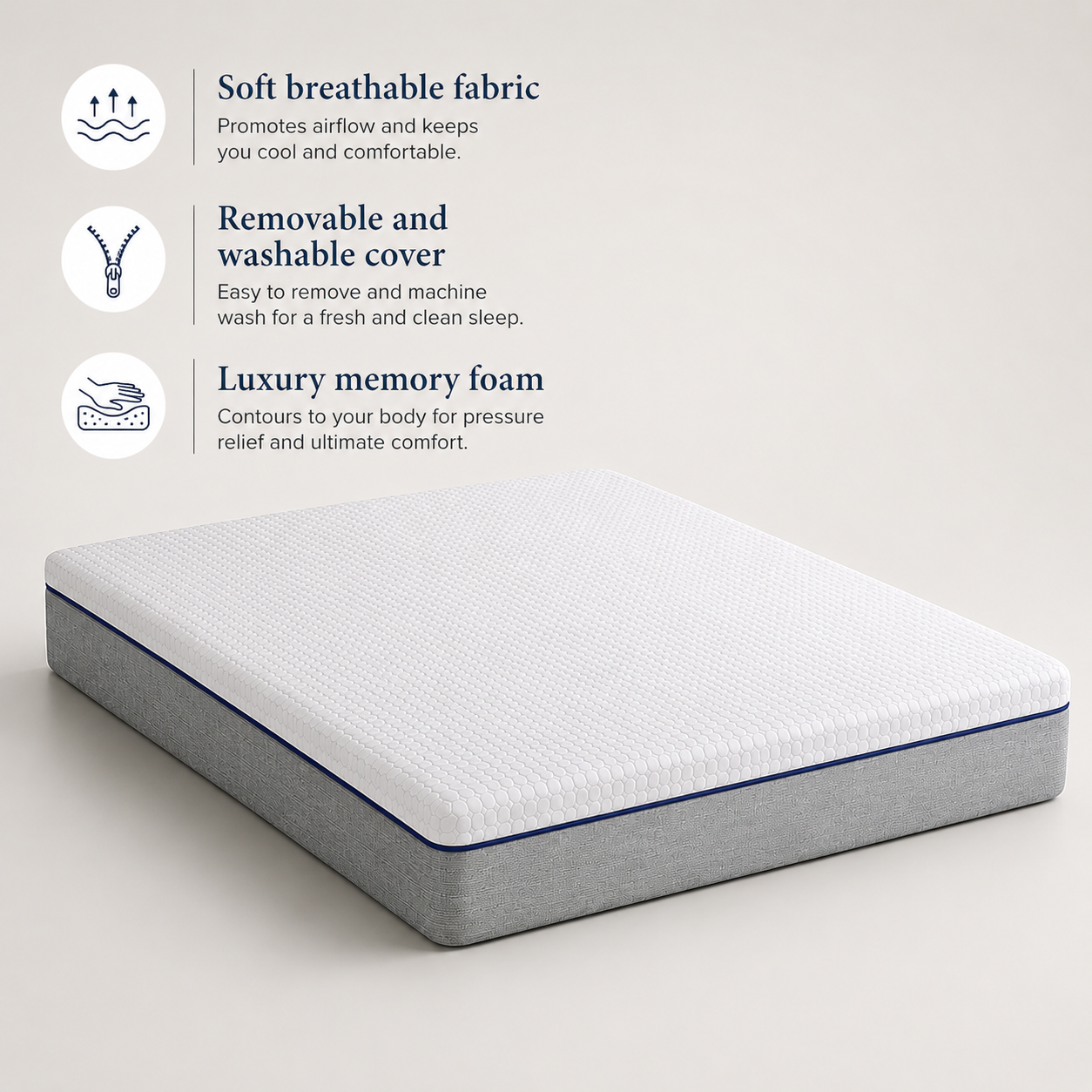 Kensington Ottoman Storage Bed Frame - Optional Mattress