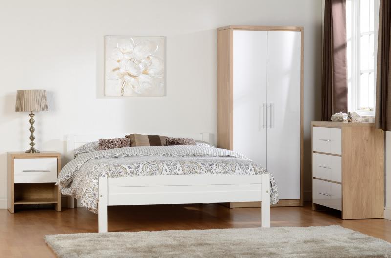 Amber Bed Frame in White